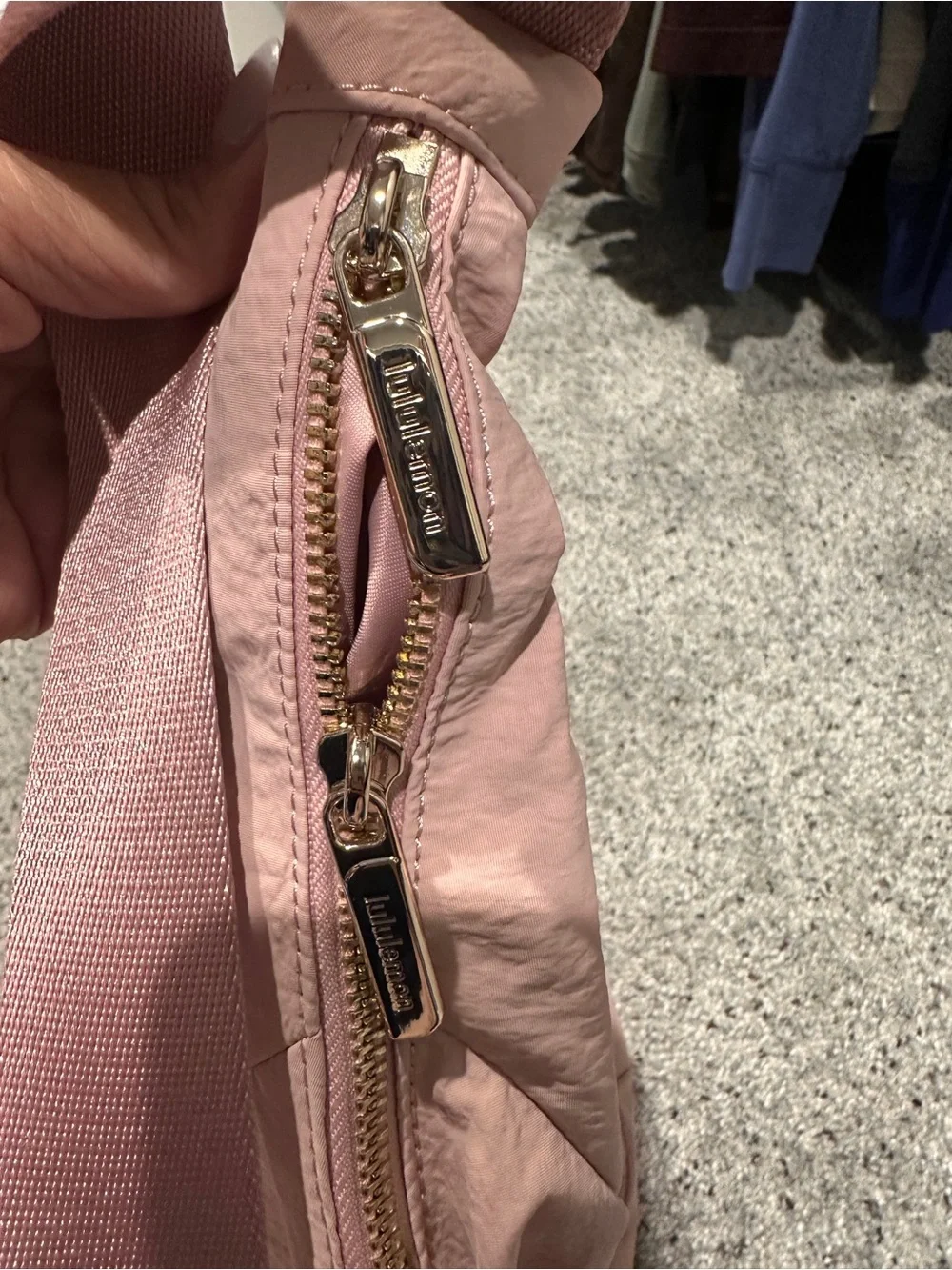 lululemon athletica Blush Pink Hobo Shoulder Bag